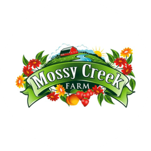 Mossy Creek Farm's new logo is very colorful with lots of flowers and summer colors