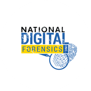 National Digital Forensic has a bit vintage feel to it but a twist of modern logo