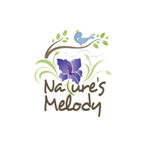 A typical green logo design with flowers and all natures colors for Nature's Melody