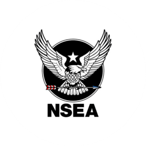 NSEA an eagle in the middle of the political logo