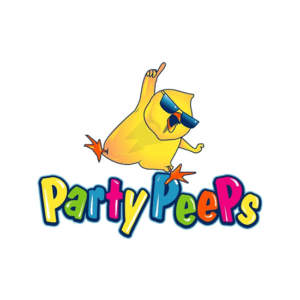 Super looking yellow bird for Party Peeps. Character logos are usually fun and playful.