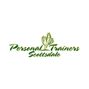 Fitness logo for Personal Trainer in Scottsdale. Just a font in green and a decorative symbol
