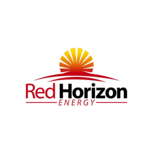 The industrial logo design for Red Horizon Energy is a typical example of a successful image. Red and orange sun with clear font