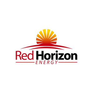 The industrial logo design for Red Horizon Energy is a typical example of a successful image. Red and orange sun with clear font