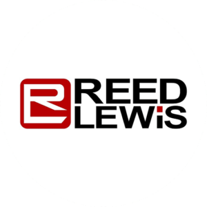 Reed Lewis red and back accounting logo in a square shape