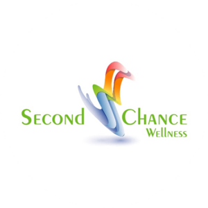 Wellness logo for Second chance . The use of green and pastel colors makes it very soft and harmonious.