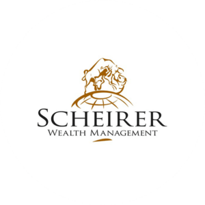 Scheirer Wealth Management gold coloured logo.