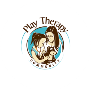 Caricature logo designs cam be comical or real life looking. Play therapy is a community to help children.