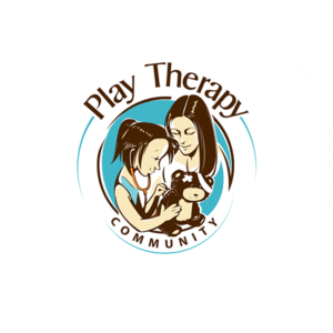Caricature logo designs cam be comical or real life looking. Play therapy is a community to help children.