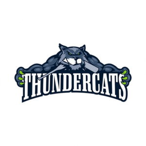 Gorgeous Thundercats sport logo design. Illustration where the paws are holding the letters.