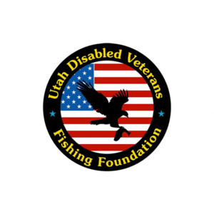 Utah Disabled Veteran logo design has the traditional US flag and eagle and is very patriotic.
