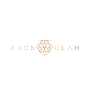 Lion illustration for this simple social logo. Adon Olam is simple and cleverly created graphic. 