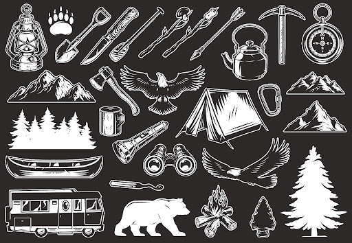 Nature outdoors inspired symbols