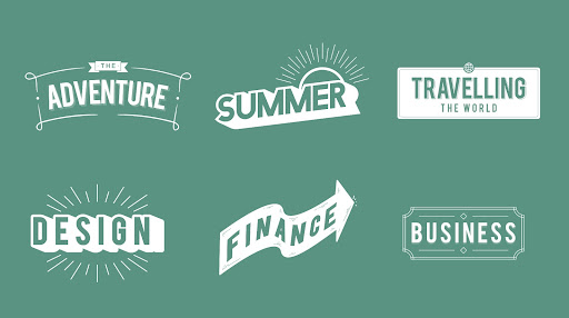 outdoors nature inspired typography logo