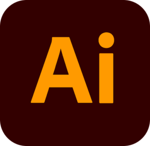 Adobe Illustrator Icon in orange and brown