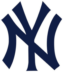 The famous symbol for New York Yankees. N and Y intertwined.