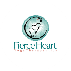 Fierce heart super cute looking elephant in the middle of a green, shiny circle
