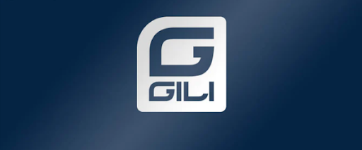 Gili steel and blue logo