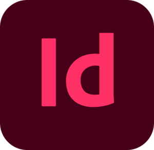 Adobe InDesign Icon in red and pink