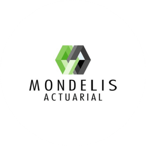 Branding for the finance industry requites a super nice logo like this green and steel grey one for Mondelis Actuarial
