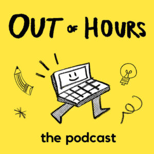 Out Of Hours funny computer on legs