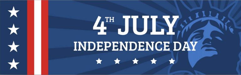 Independence day 4th of July Banner