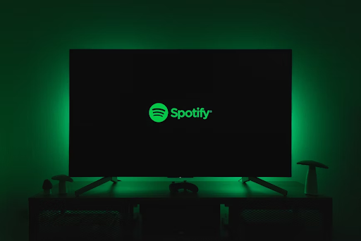 Sportify app logo on a screen in green an black