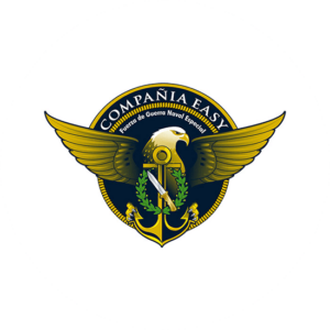 A veteran company made had this superb logo design in gold and green.The royal look of the eagle in the middle with wings is so powerful.