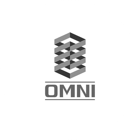 OMNI is a simple corporate logos that was created for a small business. All grey looking grid