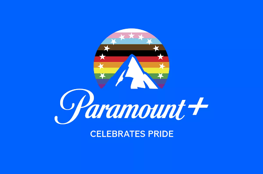 Paramount+ pride celebration branding. A successful pride logo design