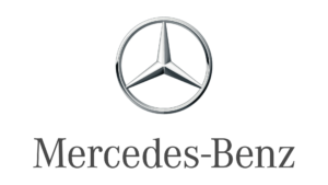 Circular shaped design with a three pointed star for Mercedes- Benz