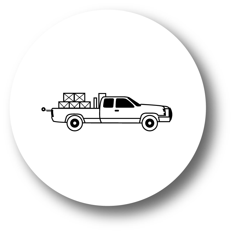 Example of a design in the shape of a car