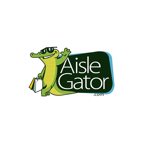 An happy looking smiling alligator as character design