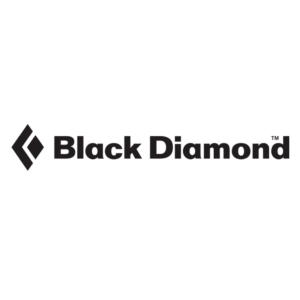 Black diamond. A simple folio font used. Design all in black