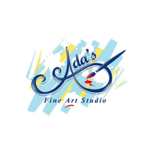 To copyright a logo is easy and Ada's fine Art Studio should protect its brand. A red paintbrush