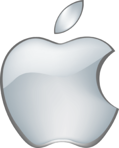 Apple Logo in frosted colors