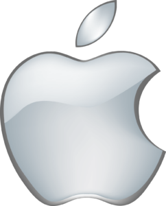 Apple Logo in frosted colors