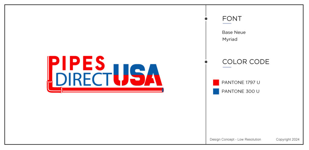 Pipes direct USA logo concepts number 1