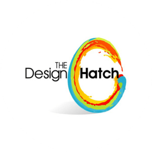 The design hatch is a multi colored egg shaped logo. Very memorable design