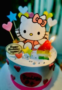 Hello Kitty Birthday Cake with Decor