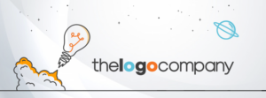 The he origins of what is a logo for Then Logo Company. A lightbulb and the font with a blue letter O and an orange second letter O