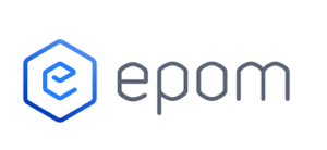 epom logo programmatic advertising in blue and grey