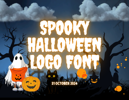 Spooky Halloween logo font example