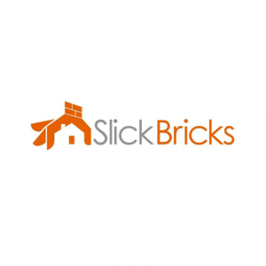 Orange and grey construction logo design for Slicko Bricks