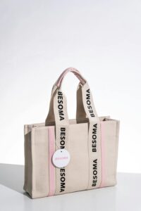 Close-up of a Besoma Handbag for merch-ready logos