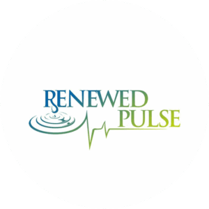 Eco-inspired logo design in the shape of water for Renewed Pulse