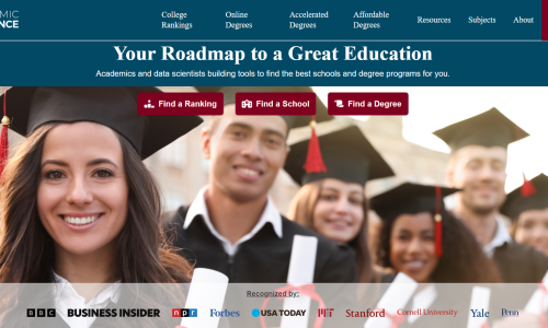 Image of happy students with their graduation hats.