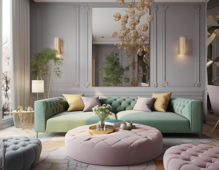 Color theory interior design. The color coherence is crucial and analogue palette needs to be considered for harmonious balance in colors