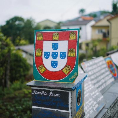 Close up of Coat of Arms of Portugal. Branding your family crest logo on a mailbox.