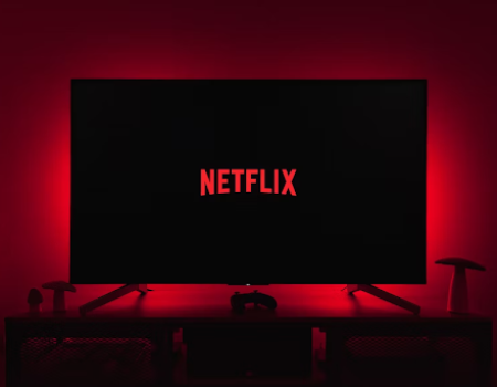 A Tv Screen with Netfliks sign